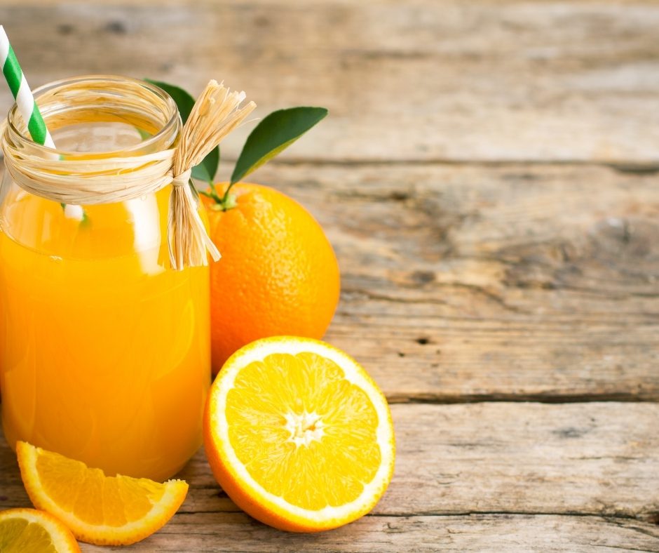 A cold-pressed orange juice
