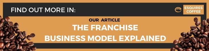 Esquires Coffee CTA button to The Franchise Business Model Explained blog
