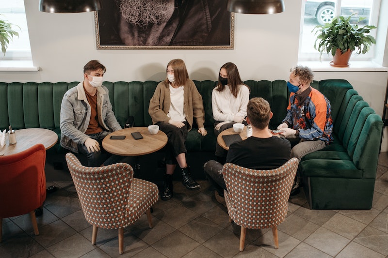 People meeting in a coffee shop