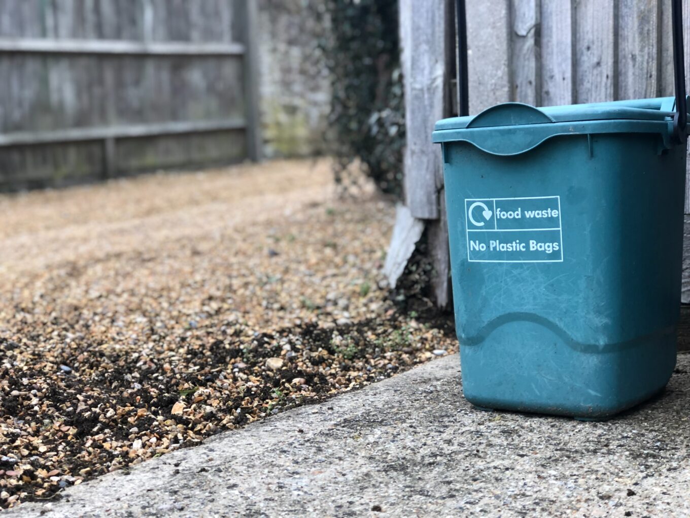 A food waste recycling bin 