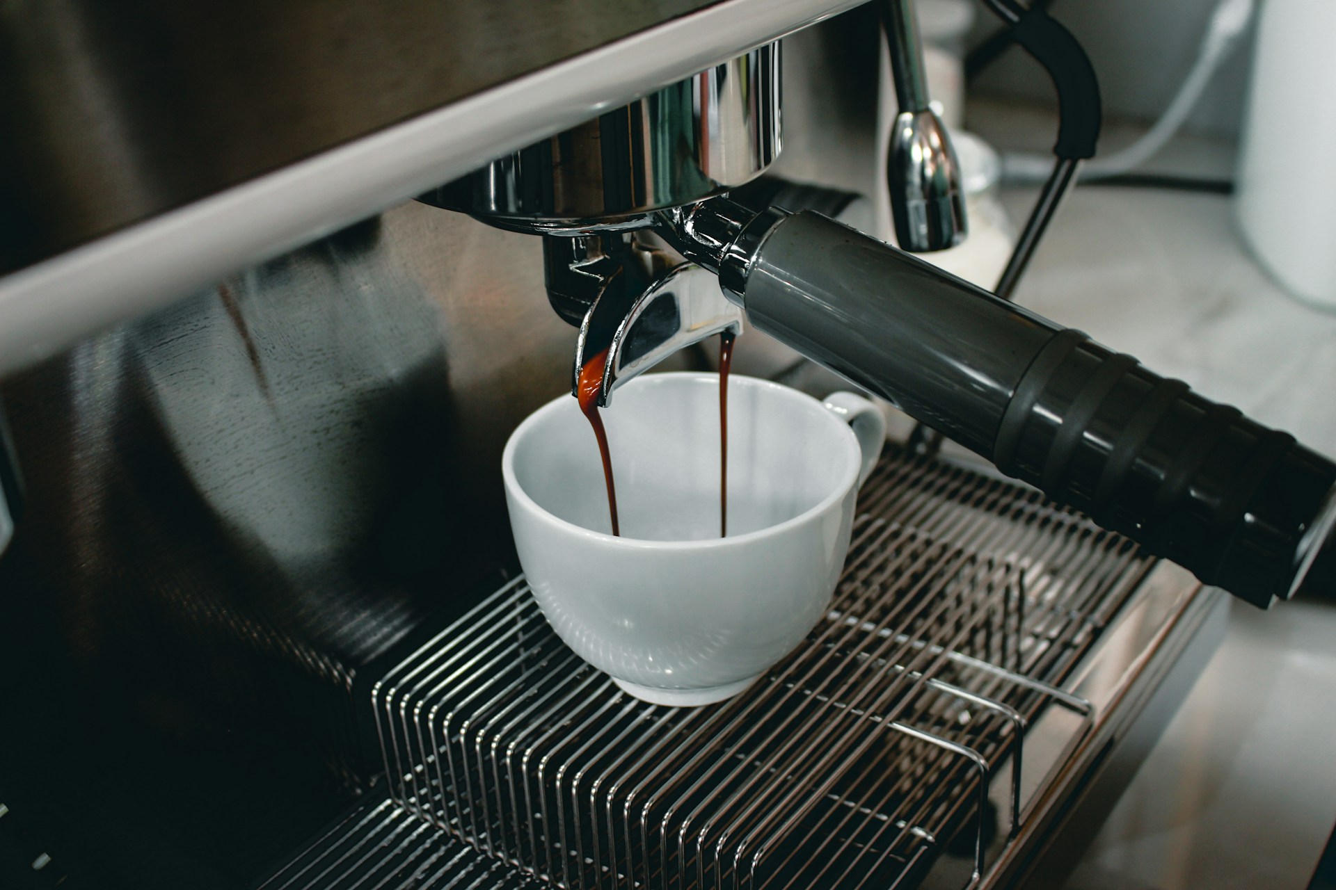 a coffee machine making coffee