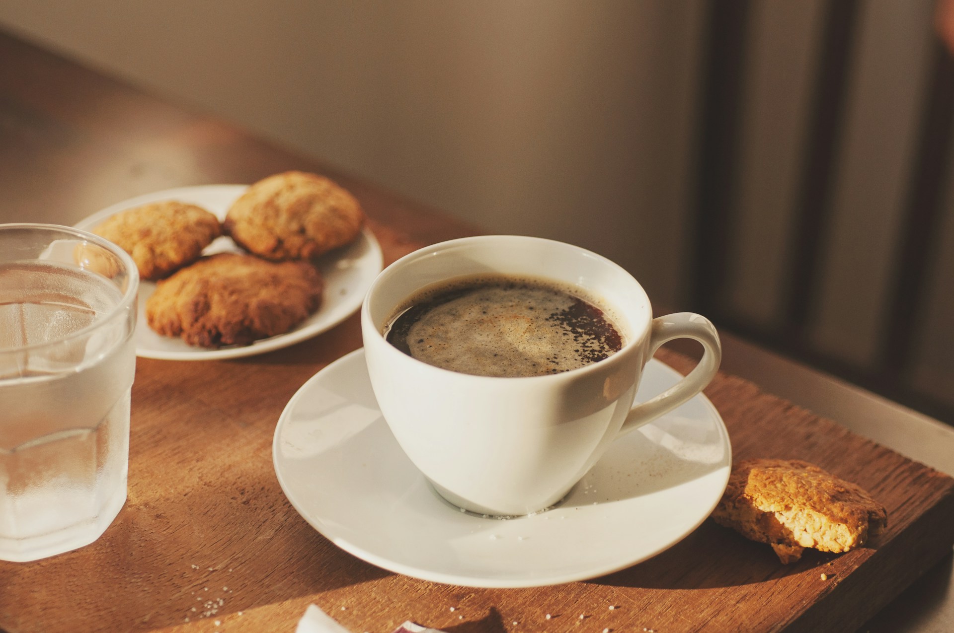 Coffee with biscuits 