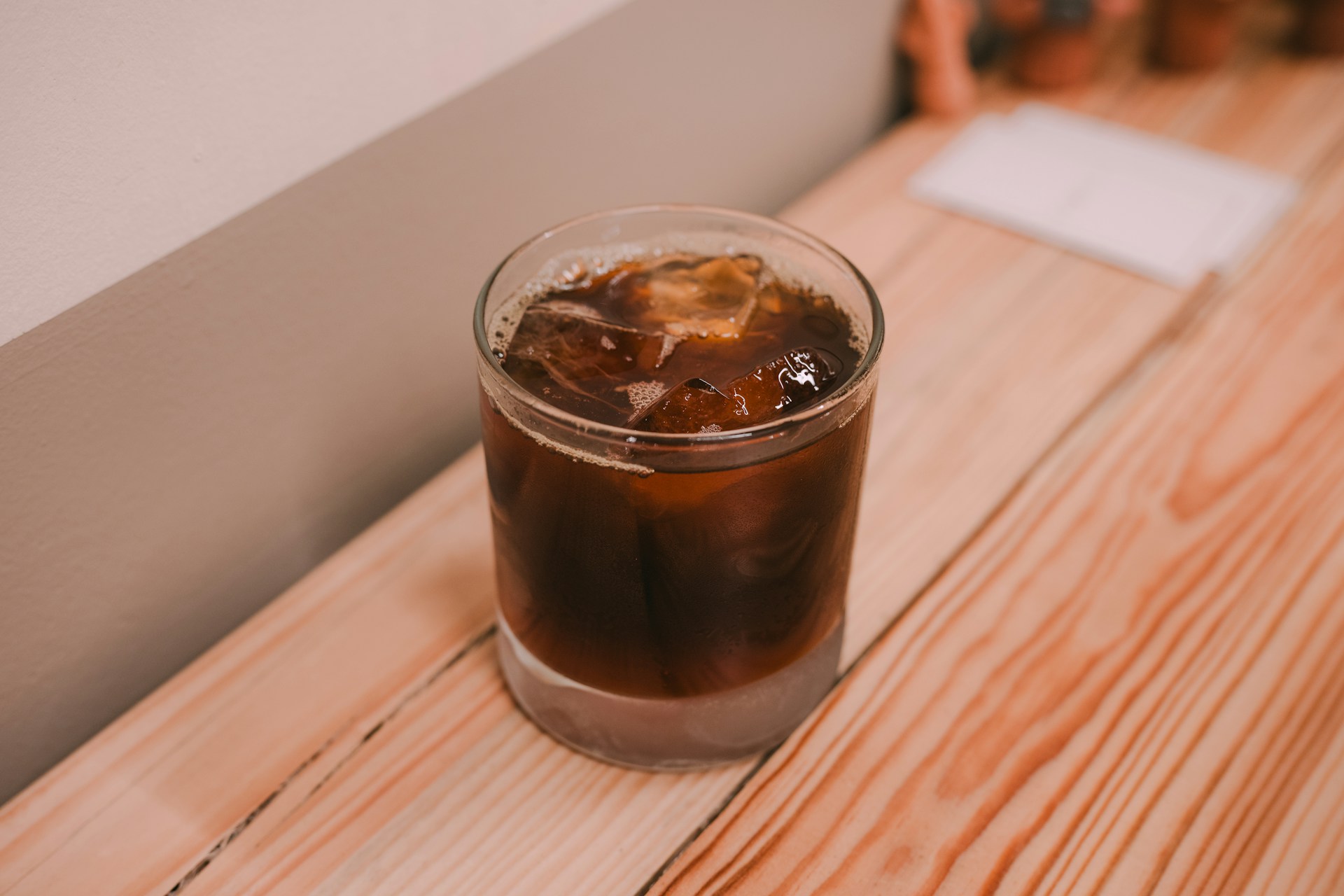 Cold brew in a glass