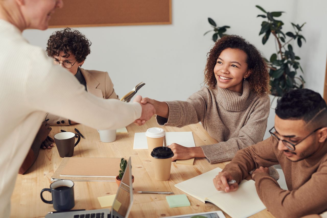 People meeting over coffee