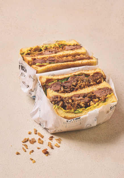 Caramelised Beef Brioche Sandwich at Esquires